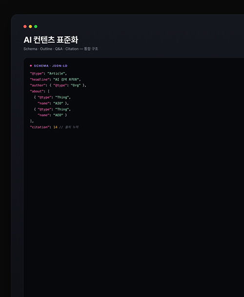 AI 컨텐츠 표준화